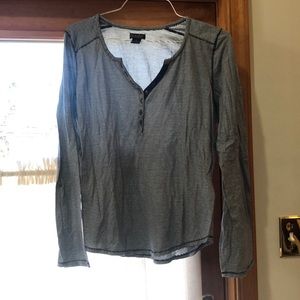 White and Navy Lucky Brand Shirt